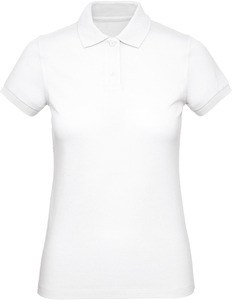 B&C CGPW440 - Ladies' organic polo shirt Biały