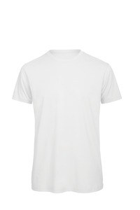B&C CGTM042 - Organic Cotton Crew Neck T-shirt Inspire Biały