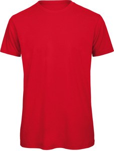 B&C CGTM042 - Organic Cotton Crew Neck T-shirt Inspire Czerwony