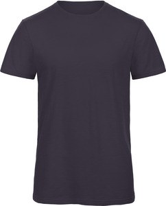 B&C CGTM046 - Men's Organic Slub Cotton T-shirt Szykowny granat
