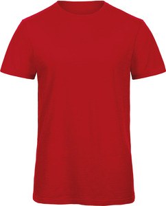 B&C CGTM046 - Men's Organic Slub Cotton T-shirt Szykowna czerwień