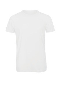 B&C CGTM055 - Men's TriBlend crew neck T-shirt Biały