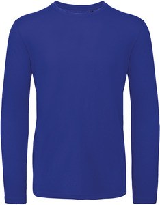 B&C CGTM070 - Men's organic Inspire long-sleeved T-shirt Kobaltowy