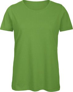 B&C CGTW043 - Ladies' Organic Cotton crew neck T-shirt Prawdziwa zieloń