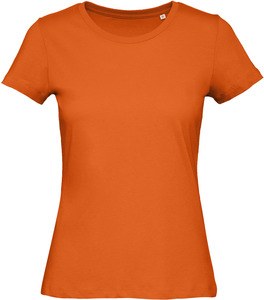 B&C CGTW043 - Ladies' Organic Cotton crew neck T-shirt Miejski pomarańcz