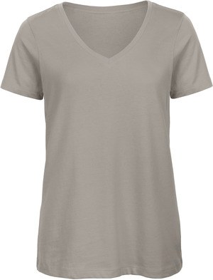 B&C CGTW045 - Ladies Organic Cotton V-neck T-shirt