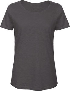 B&C CGTW047 - Ladies' Organic Slub Cotton Inspire T-shirt Szykowny antracyt