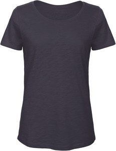 B&C CGTW047 - Ladies' Organic Slub Cotton Inspire T-shirt Szykowny granat
