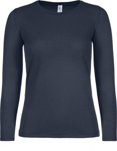 B&C CGTW06T - #E150 Ladies' T-shirt long sleeves Granatowy