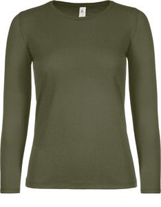 B&C CGTW06T - #E150 Ladies' T-shirt long sleeves Miejskie Khaki