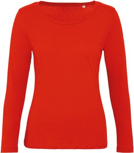 B&C CGTW071 - Ladies' organic Inspire long-sleeved T-shirt Ognista czerwień
