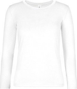 B&C CGTW08T - #E190 Ladies' T-shirt long sleeve Biały