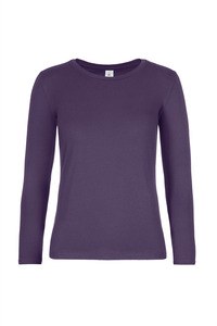 B&C CGTW08T - #E190 Ladies' T-shirt long sleeve Miejski fiolet