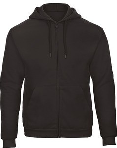 B&C CGWUI25 - ID.205 Full Zip Hooded Sweatshirt Czarny