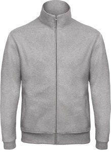 B&C CGWUI26 - ID.206 Full Zip Sweatjacket Szary wrzos