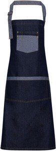 Premier PR127 - Domain Denim bib apron Indigo Denim