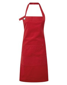 Premier PR137 - ‘Calibre’ bib apron Czerwony