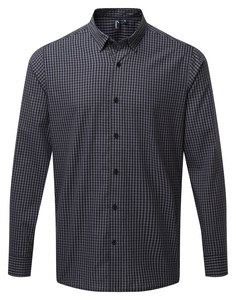 Premier PR252 - Large-check gingham shirt
