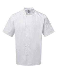 Premier PR900 - ‘Essential’ short sleeve chef’s jacket.