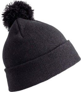 Result RC028X - Bobble Beanie Czarny