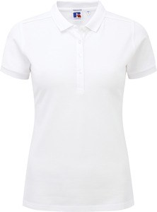 Russell RU566F - Ladies' Stretch Polo Shirt Biały