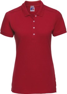 Russell RU566F - Ladies' Stretch Polo Shirt Klasyczna czerwień