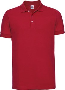 Russell RU566M - Men's Stretch Polo Shirt Klasyczna czerwień