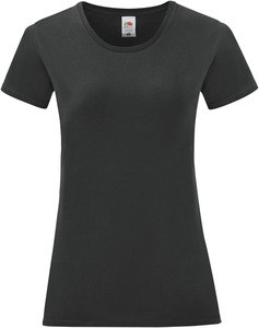 Fruit of the Loom SC61432 - Iconic-T Ladies' T-shirt Czarny