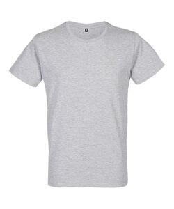 RTP Apparel 03259 - Cosmic 155 Men Męski T Shirt Z Bocznymi Szwami I Krótkimi Rękawami Szarość wrzosu