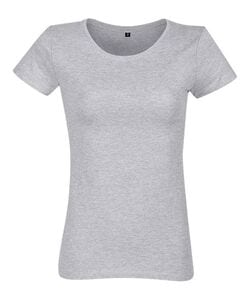 RTP Apparel 03260 - Cosmic 155 Women Damski T Shirt Z Bocznymi Szwami I Krótkimi Rękawami Szarość wrzosu
