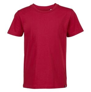 ATF 03274 - Lou T Shirt Dziecięcy Okrągły Dekolt Wyprodukowany We Francji Czerwony