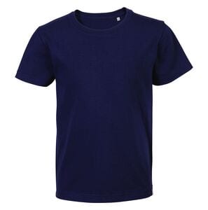 ATF 03274 - Lou T Shirt Dziecięcy Okrągły Dekolt Wyprodukowany We Francji Granatowy