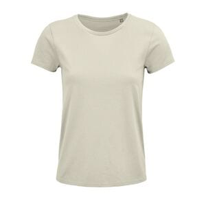 SOL'S 03581 - Crusader Women Damski Dopasowany T Shirt Z Okrągłym Dekoltem Naturalny