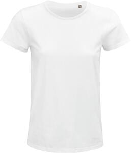 SOL'S 03581 - Crusader Women Damski Dopasowany T Shirt Z Okrągłym Dekoltem Biały
