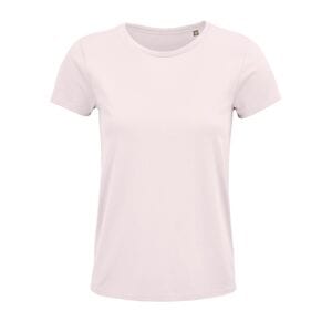 SOL'S 03581 - Crusader Women Damski Dopasowany T Shirt Z Okrągłym Dekoltem Blado-różowy