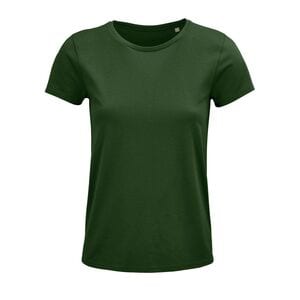 SOL'S 03581 - Crusader Women Damski Dopasowany T Shirt Z Okrągłym Dekoltem Butelkowa zieleń