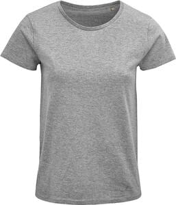 SOL'S 03581 - Crusader Women Damski Dopasowany T Shirt Z Okrągłym Dekoltem Grey Melange