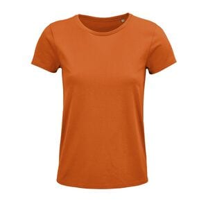 SOL'S 03581 - Crusader Women Damski Dopasowany T Shirt Z Okrągłym Dekoltem Pomarańczowy