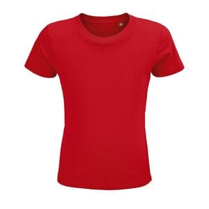 SOL'S 03580 - Crusader Kids Męski Dopasowany T Shirt Z Okrągłym ściągaczem Red