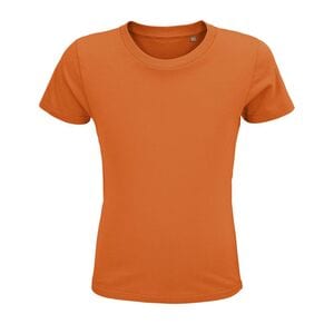 SOL'S 03580 - Crusader Kids Męski Dopasowany T Shirt Z Okrągłym ściągaczem Pomarańczowy