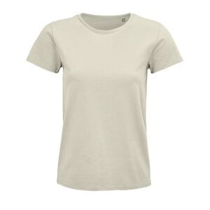 SOL'S 03579 - Pioneer Women Damski Dopasowany T Shirt Z Okrągłym Dekoltem Naturalny