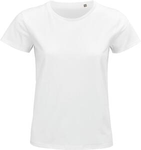 SOL'S 03579 - Pioneer Women Damski Dopasowany T Shirt Z Okrągłym Dekoltem Biały