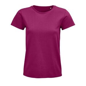 SOL'S 03579 - Pioneer Women Damski Dopasowany T Shirt Z Okrągłym Dekoltem Fuksjowy