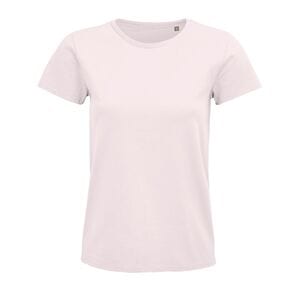 SOL'S 03579 - Pioneer Women Damski Dopasowany T Shirt Z Okrągłym Dekoltem Blado-różowy