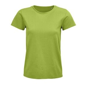 SOL'S 03579 - Pioneer Women Damski Dopasowany T Shirt Z Okrągłym Dekoltem Zielone jabłuszko