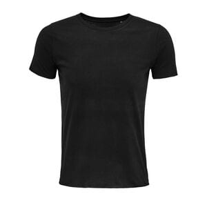 NEOBLU 03570 - Leonard Men Męski T Shirt Z Krótkimi Rękawami Głęboka czerń