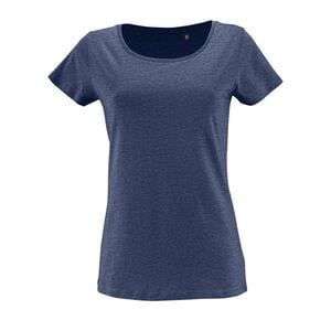 SOL'S 02077 - Milo Women Damski T Shirt Z Krótkim Rękawem Dżins metaliczny