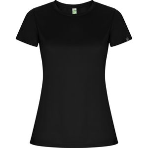 Roly CA0428 - IMOLA WOMAN Techniczna koszulka  raglan z poliestru z recyklingu CONTROL-DRY Czarny