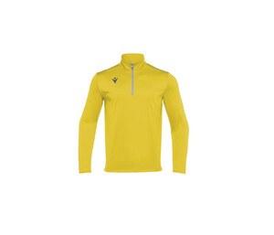 MACRON MA5418 - Breathable zip-neck T-shirt Żółty