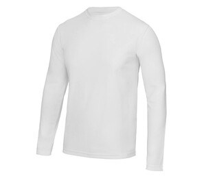 Just Cool JC002 - Breathable Long Sleeve Neoteric ™ T-Shirt Arctic White